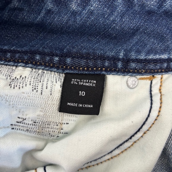 🍁50% Off Sale 🍁 London Jean Skirt Denim Patchwork Skirt - Picture 5 of 5